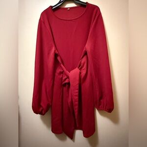 Elegant Red Mini Dress